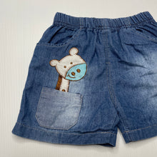 Load image into Gallery viewer, Boys lightweight, cotton shorts, elasticated, GUC, size 0,  