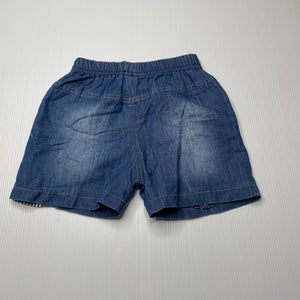 Boys lightweight, cotton shorts, elasticated, GUC, size 0,  