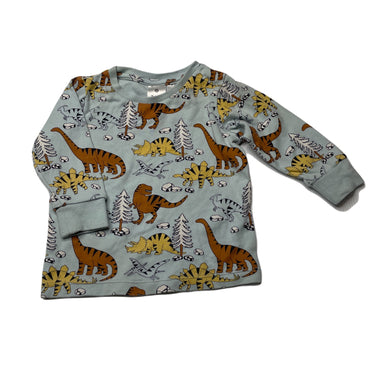 Boys Target, cotton long sleeve pyjama top, dinosaurs, GUC, size 0,  