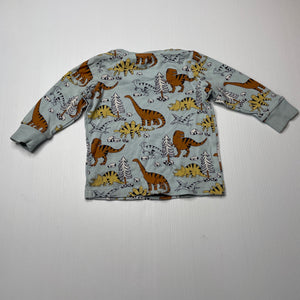 Boys Target, cotton long sleeve pyjama top, dinosaurs, GUC, size 0,  