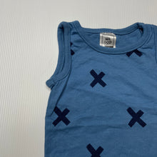 Load image into Gallery viewer, Boys Kids &amp; Co, blue cotton singlet top, EUC, size 0000,  