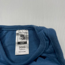 Load image into Gallery viewer, Boys Kids &amp; Co, blue cotton singlet top, EUC, size 0000,  