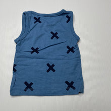 Load image into Gallery viewer, Boys Kids &amp; Co, blue cotton singlet top, EUC, size 0000,  