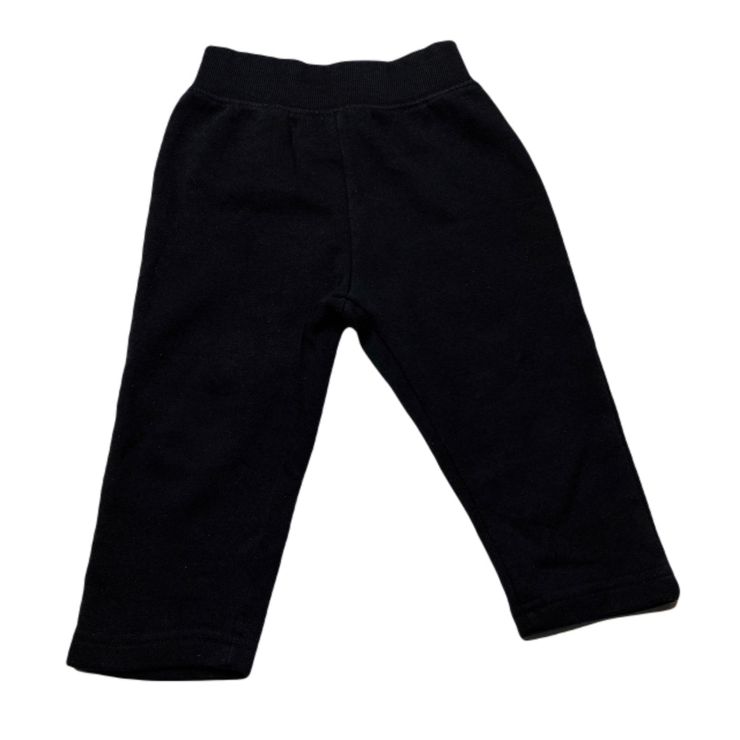 unisex Emerson, black fleece lined pants, elasticated, FUC, size 1,  