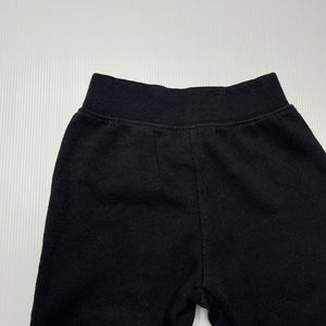 unisex Emerson, black fleece lined pants, elasticated, FUC, size 1,  