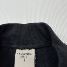 Load image into Gallery viewer, unisex Emerson, black fleece lined pants, elasticated, FUC, size 1,  