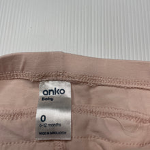 Load image into Gallery viewer, Girls Anko, pink stretchy ruffle leggings / bottoms, EUC, size 0,  