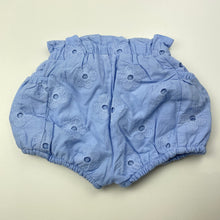 Load image into Gallery viewer, Girls Seed, lined embroidered cotton shorts, elasticated, EUC, size 000,  