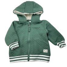 Load image into Gallery viewer, Boys Dymples, green zip hoodie sweater, GUC, size 00,  