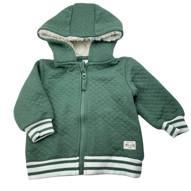 Boys Dymples, green zip hoodie sweater, GUC, size 00,  