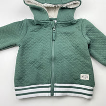 Load image into Gallery viewer, Boys Dymples, green zip hoodie sweater, GUC, size 00,  