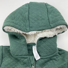 Load image into Gallery viewer, Boys Dymples, green zip hoodie sweater, GUC, size 00,  