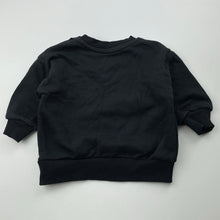 Load image into Gallery viewer, unisex Baby Berry, black fleece lined sweater / jumper, EUC, size 0,  