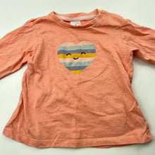 Load image into Gallery viewer, Girls Target, coral cotton long sleeve t-shirt / top, GUC, size 0,  