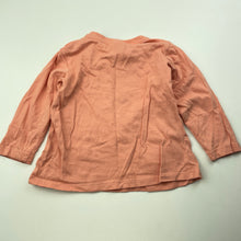 Load image into Gallery viewer, Girls Target, coral cotton long sleeve t-shirt / top, GUC, size 0,  