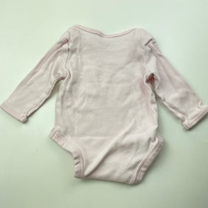 Girls Anko, pink cotton bodysuit / romper, GUC, size 000,  