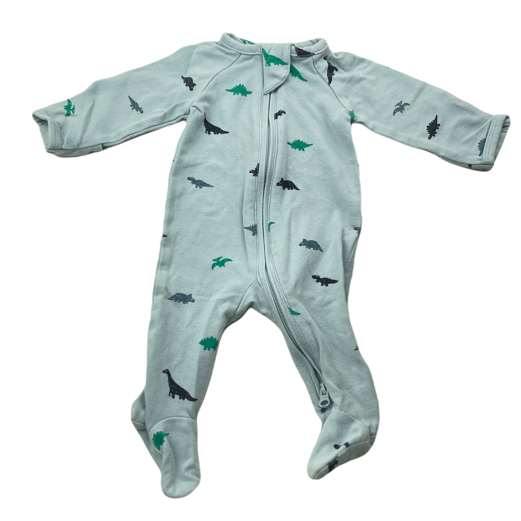 Boys Target, organic cotton blend zip coverall / romper, GUC, size 00000,  