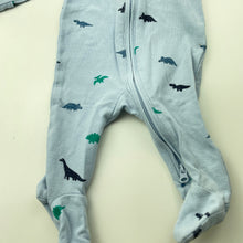 Load image into Gallery viewer, Boys Target, organic cotton blend zip coverall / romper, GUC, size 00000,  