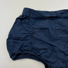 Load image into Gallery viewer, Girls La Sienna Couture, navy lightweight cotton shorts, elaticated, GUC, size 3,  