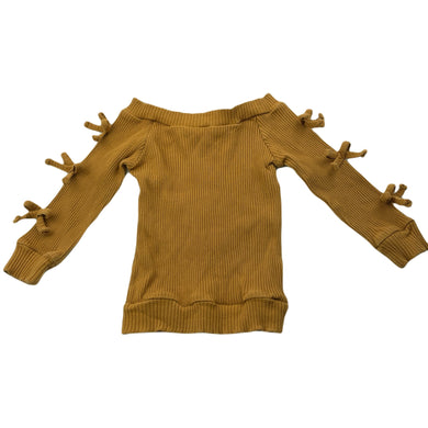 Girls Foshan, ribbed stretchy long sleeve top, FUC, size 1,  