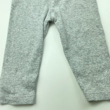 Load image into Gallery viewer, unisex F&amp;F, grey ribbed stretchy leggings / bottoms, EUC, size 0000,  