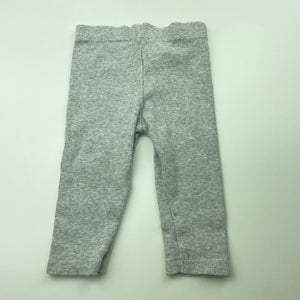 unisex F&F, grey ribbed stretchy leggings / bottoms, EUC, size 0000,  