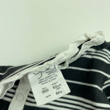 Load image into Gallery viewer, unisex Gaia, striped organic cotton coverall / romper, EUC, size 000,  