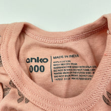 Load image into Gallery viewer, Girls Anko, pink organic cotton singlet top, EUC, size 000,  