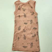 Load image into Gallery viewer, Girls Anko, pink organic cotton singlet top, EUC, size 000,  