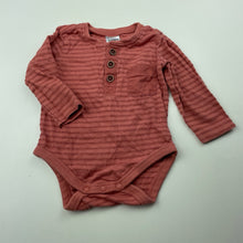 Load image into Gallery viewer, Boys Anko, cotton henley bodysuit / romper, GUC, size 00,  