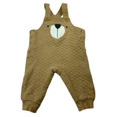 unisex Pekkle, lightly quilted overalls, GUC, size 6 months,  