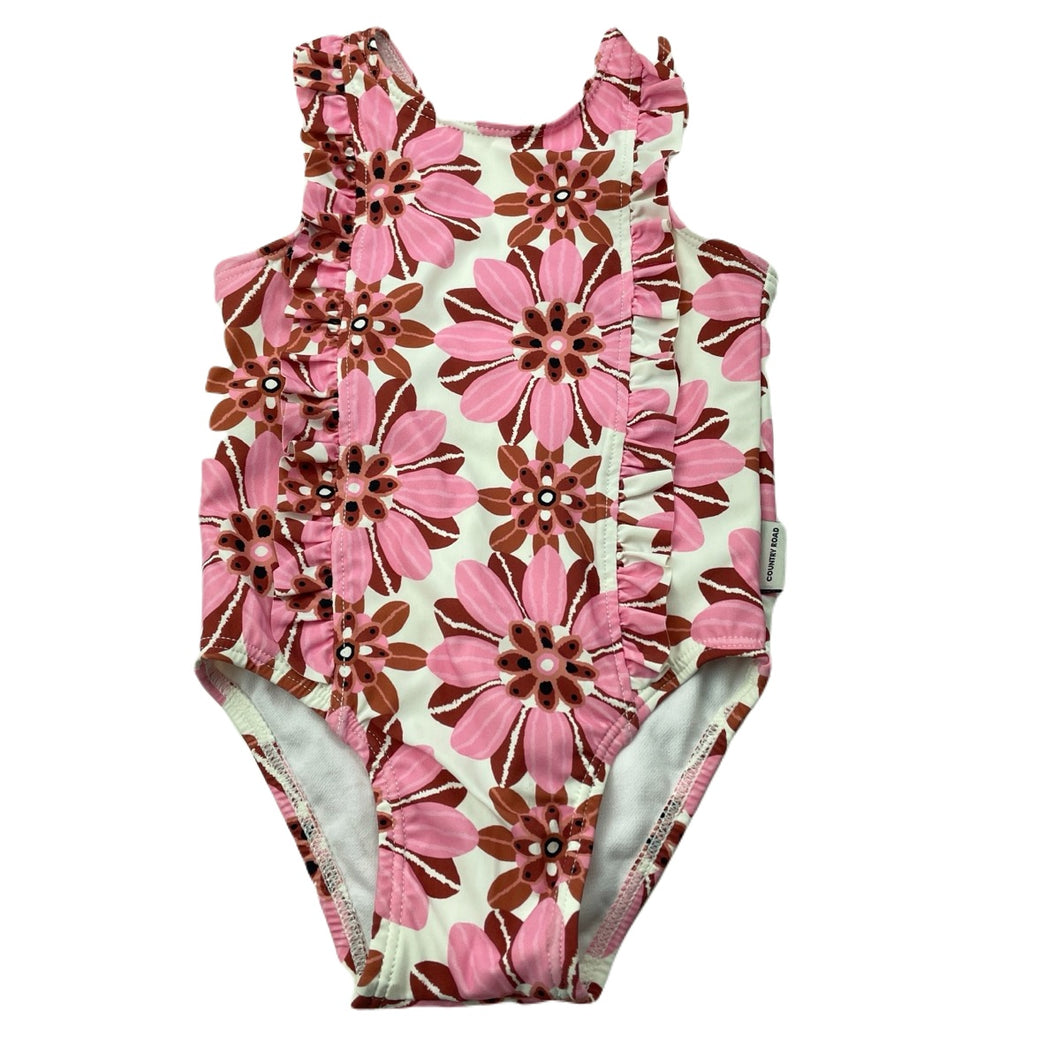 Girls Country Road, floral swim one-piece, Never worn, EUC, size 00,  