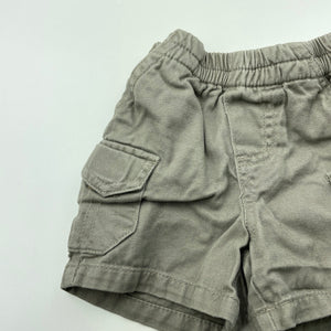 Boys Baby Biz, cotton cargo shorts, elasticated, EUC, size 0000,  