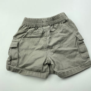 Boys Baby Biz, cotton cargo shorts, elasticated, EUC, size 0000,  