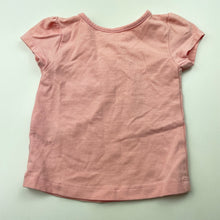 Load image into Gallery viewer, Girls Dymples, pink stretchy t-shirt / top, EUC, size 000,  