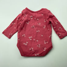 Load image into Gallery viewer, Girls Anko, floral organic cotton bodysuit / romper, EUC, size 000,  