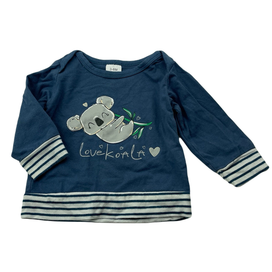 Girls Foshan, stretchy long sleeve top, koala, FUC, size 00,  