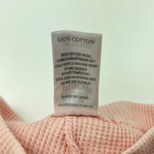 Load image into Gallery viewer, Girls Ollies Place, broderie trim waffle cotton leggings / bottoms, EUC, size 000,  