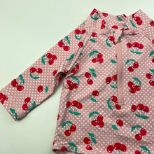 Load image into Gallery viewer, Girls Baby Berry, long sleeve swim one-piece, cherries, EUC, size 000,  