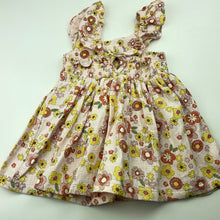 Load image into Gallery viewer, Girls Anko, floral cotton summer dress, EUC, size 0, L: 40cm