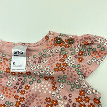 Load image into Gallery viewer, Girls Anko, stretchy floral bodysuit / romper, EUC, size 0,  