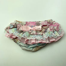 Load image into Gallery viewer, Girls Kids Klosset, cotton &amp; floral lace bloomers / nappy cover, EUC, size 000,  