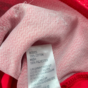 Girls Anko, red cotton Christmas top, EUC, size 1,  