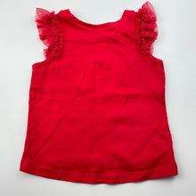 Load image into Gallery viewer, Girls Anko, red cotton Christmas top, EUC, size 1,  
