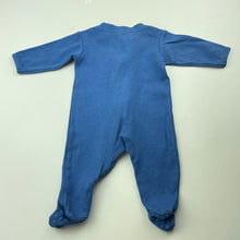 Load image into Gallery viewer, Boys Anko, blue cotton zip coverall / romper, FUC, size 0000,  