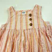 Load image into Gallery viewer, Girls Anko, striped cotton summer dress, FUC, size 1, L: 40cm