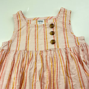 Girls Anko, striped cotton summer dress, FUC, size 1, L: 40cm