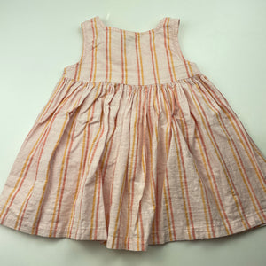 Girls Anko, striped cotton summer dress, FUC, size 1, L: 40cm