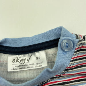 Boys Okay, striped long sleeve top, FUC, size 0000,  