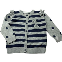 Load image into Gallery viewer, Girls Target, knitted cotton cardigan, FUC, size 0,  
